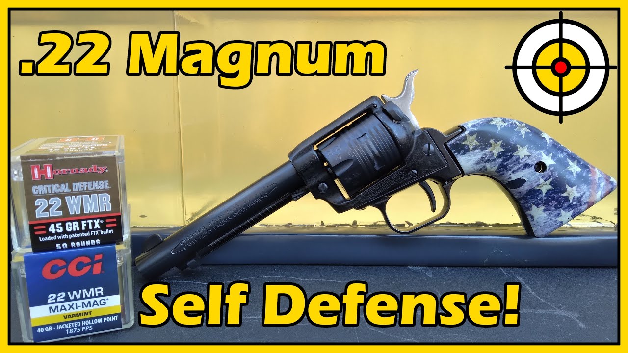 .22 Magnum Hornady Critical Defense против CCI Maxi-Mag! Тест на баллистический гель с Heritage R...