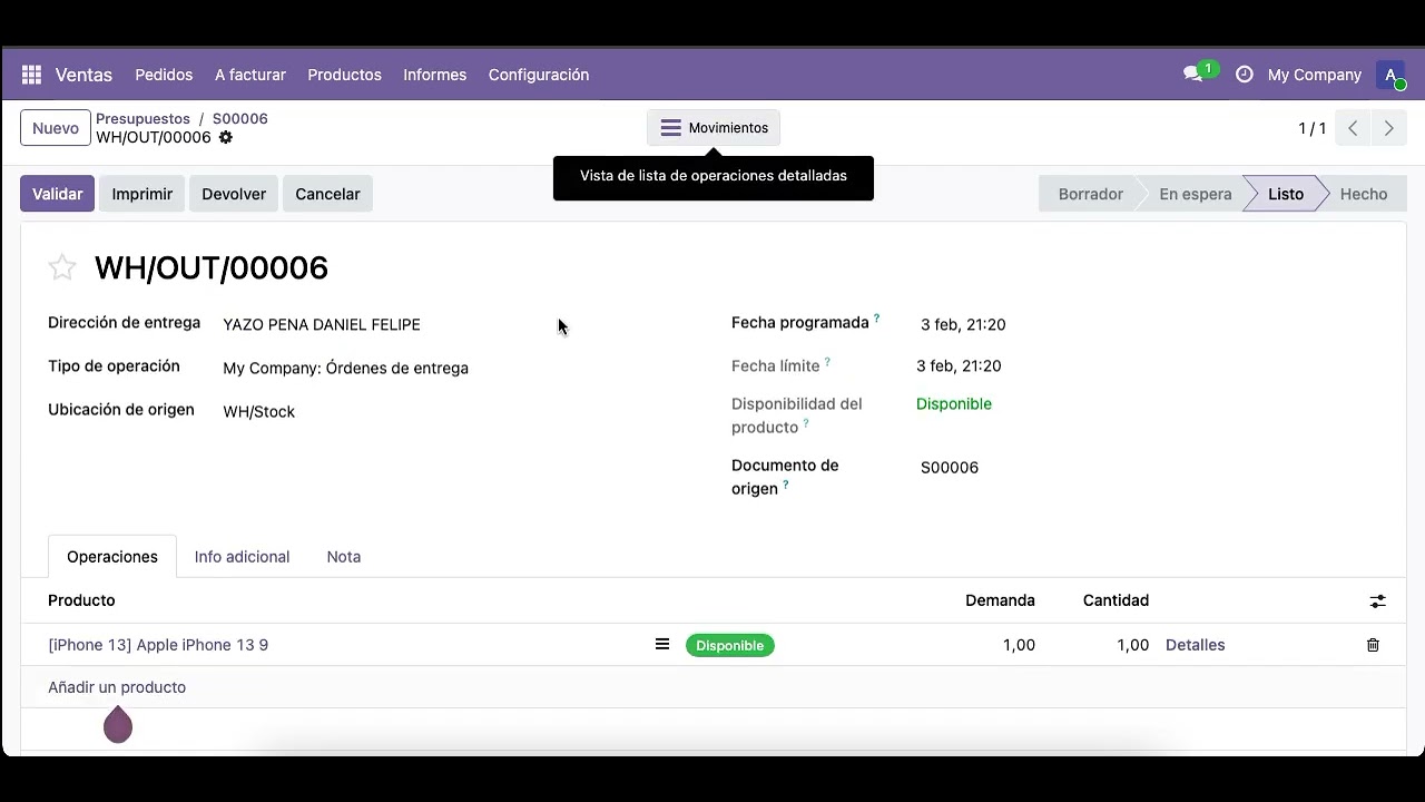 Asignar números de serie a productos en Odoo 18 19: inventario, compras y ventas