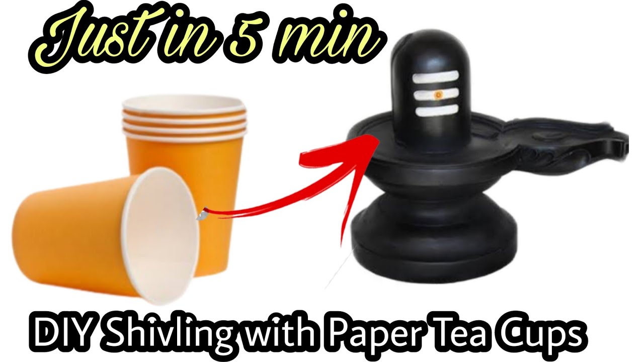 How to make Shivling with paper cup || Shivratri craft idea || DIY Paper cup Shivling