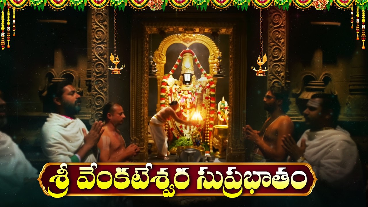 Sri Venkateswara Suprabhatam Telugu With Lyrics | Sri Venkateswara Swamy Telugu Bhakti Songs