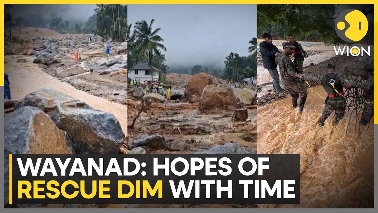 Wayanad landslides: Hopes of rescue dim with time, focus shifts to rehabilitation | WION