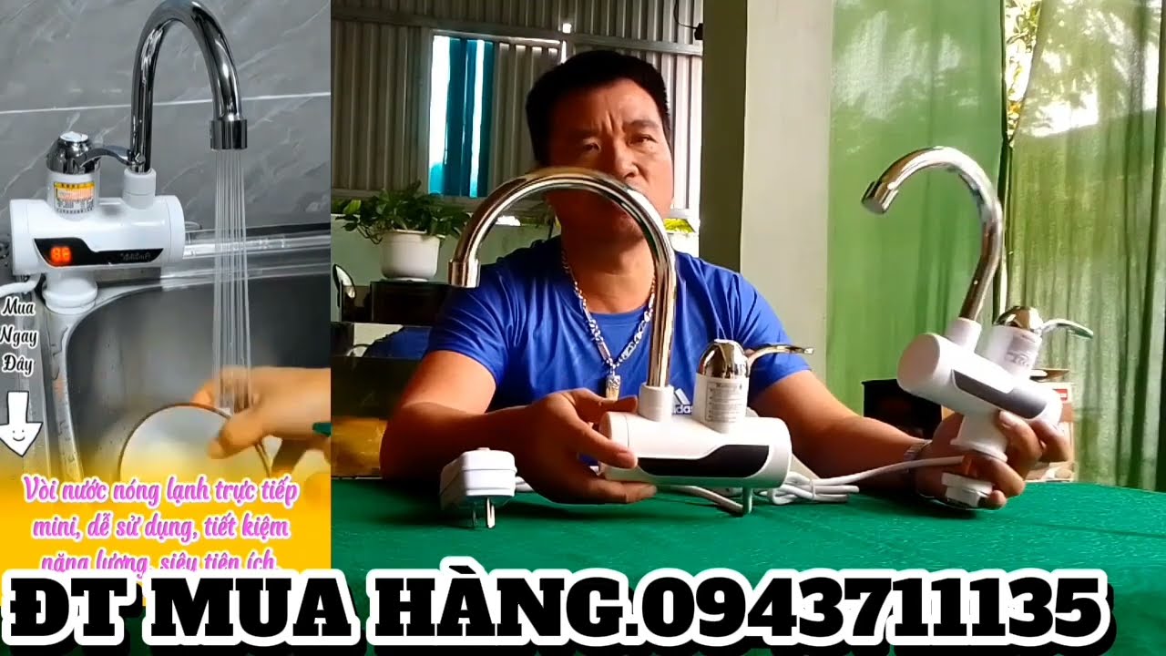 BỘ MÁY NƯỚC NÓNG LẠNH TRỰC TIẾP MINI TẮM RỬA GIẶT AN TOÀN THUẬN TIỆN CHO MỌI NHÀ 