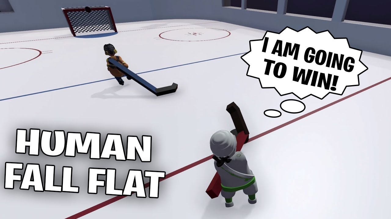 GENJI AND ROADHOG PLAYING ICE HOCKEY in HUMAN FALL FLAT