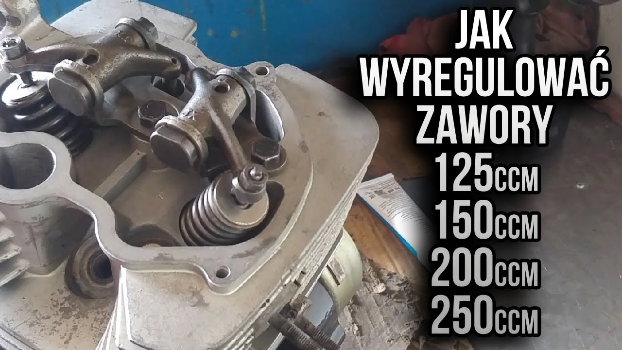 Regulacja zaworów w silniku 200cc/250cc (popychacze) 164FML (loncin,quad,atv,bashan)/ valve control