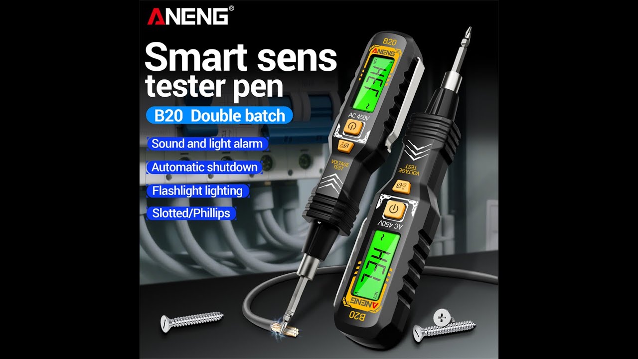 ANENG B20 Electric Screwdriver + Voltage Tester Review &ndash; 2-in-1 NCV Pen AC 450V