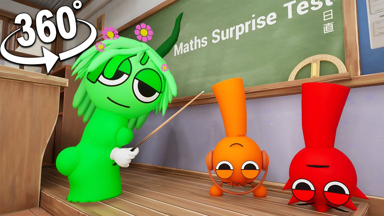 360º Incredibox Sprunki Vineria Учитель в школе | VR 4K