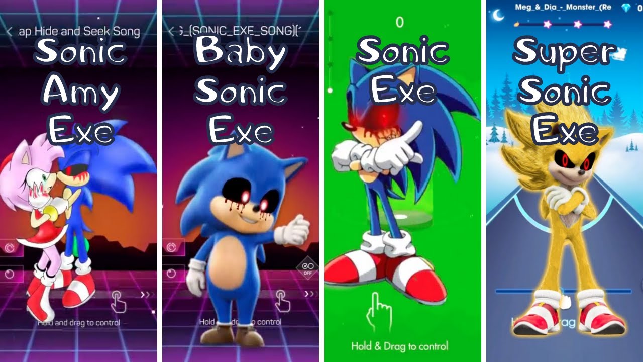 Sonic Amy Exe - Baby Sonic Exe - Sonic Exe - Super Sonic Exe - Beat Roller - Smash Colors - Beat Jum