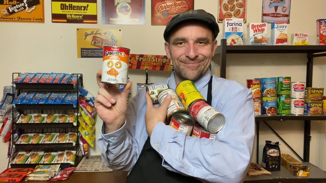 Grocery Store Stocker 🥫ASMR Role Play.. Lots Of Crinkle Sounds