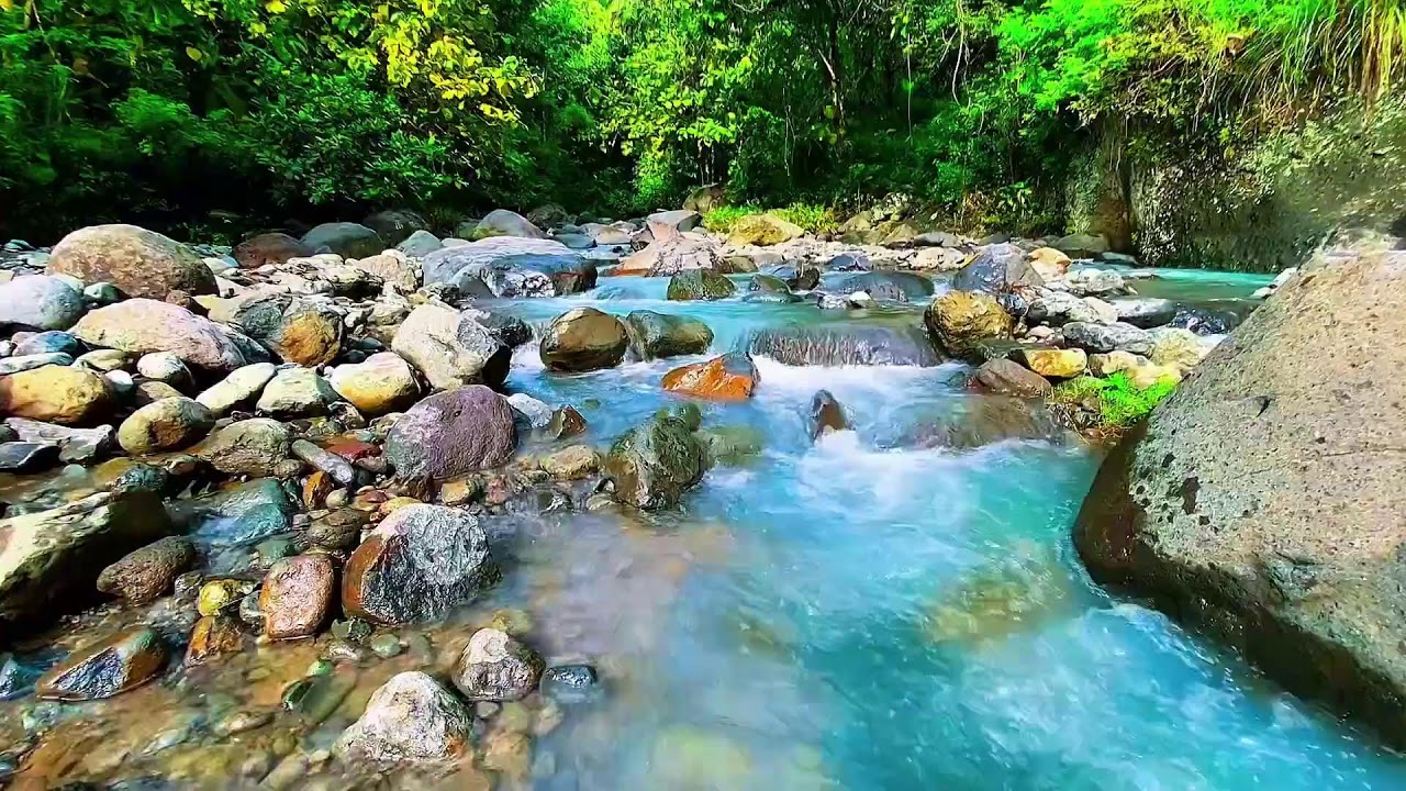 Healing river sounds from nature