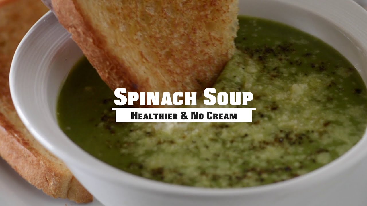 Palak Soup | Healthy Spinach Soup | Cream of Spinach Soup | Healthy Recipes