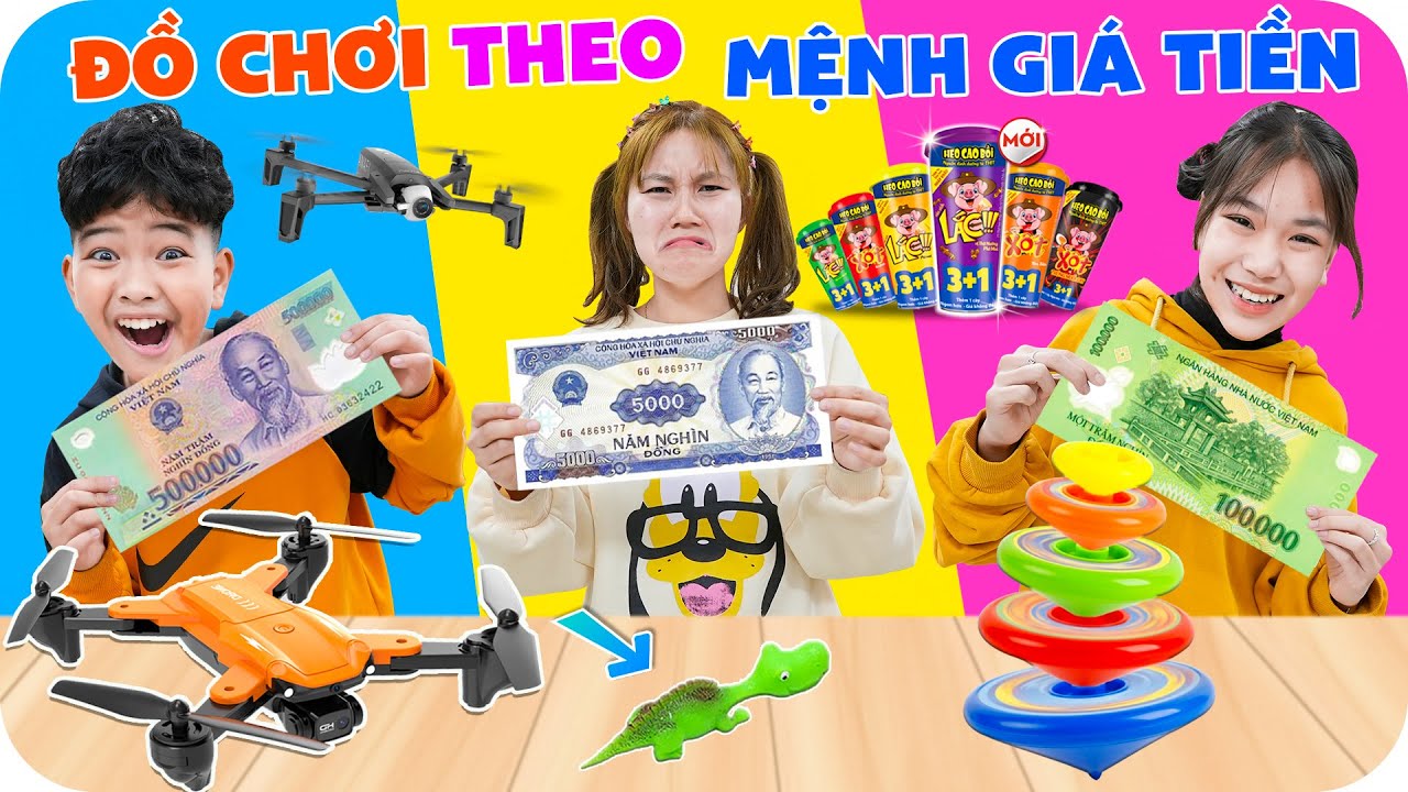 Đại Chiến Đồ Chơi Theo Mệnh Giá Tiền ♥ Minh Khoa TV ft Xúc Xích Heo Cao Bồi