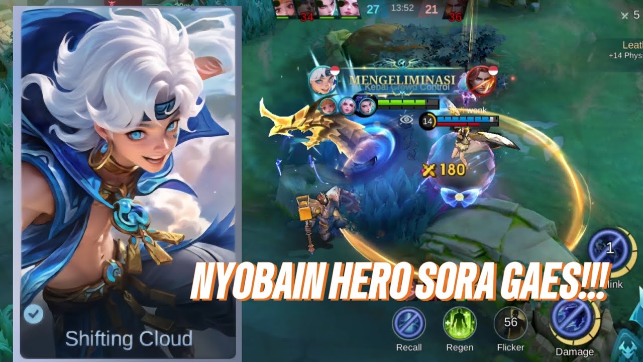 NYOBAIN HERO SORA GAES!! - Mobile Legends