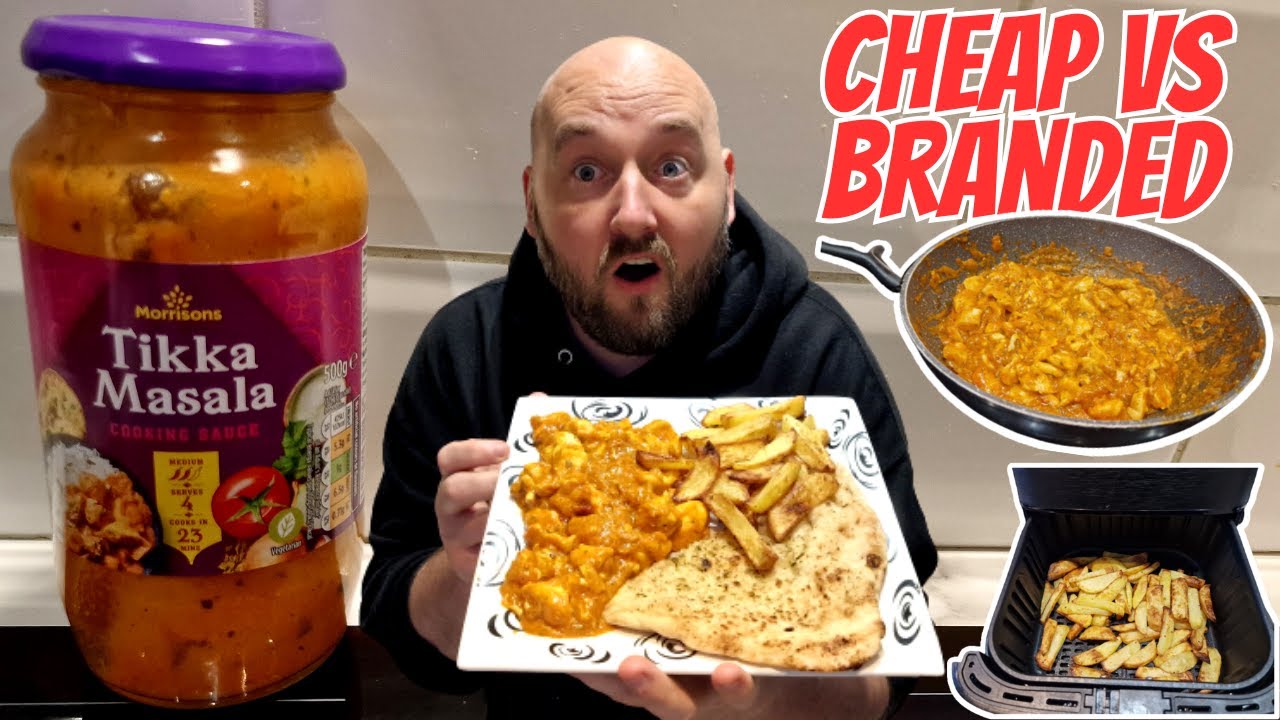 CHEAP vs BRANDED - Chicken Tikka Masala - Cooking Sauce - Food Review - Morrisons - IS IT WORTH IT ?