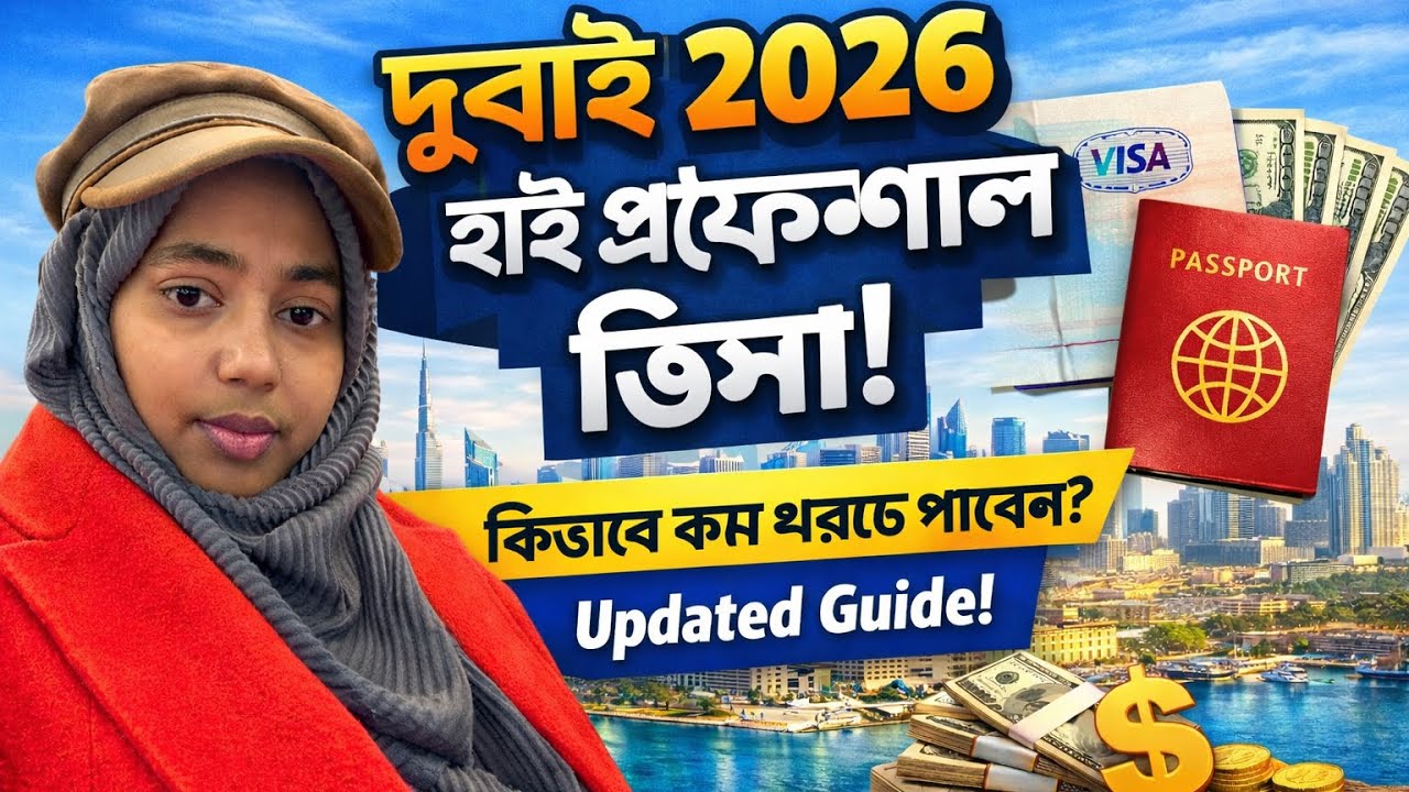 ২০২৬ সালে কম খরচে দুবাই হাই প্রফেশনাল ভিসা | আবেদন করার আগে জানুন এই জরুরি বিষয়গুলো