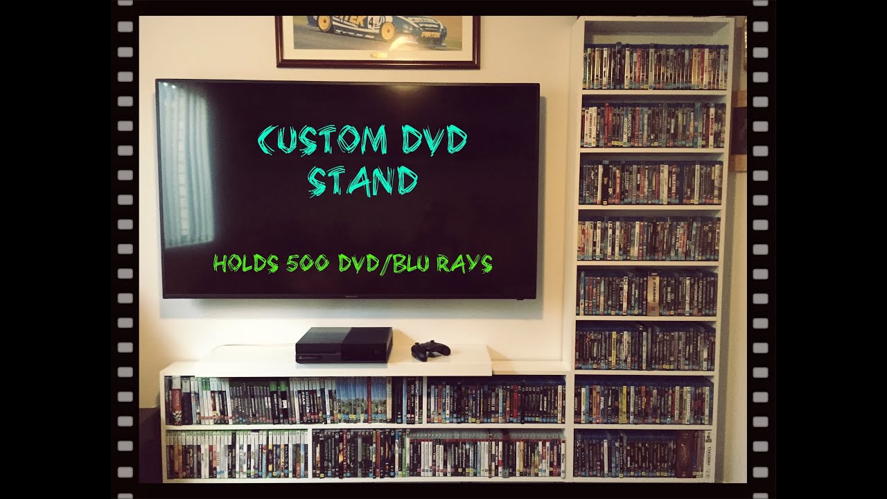CUSTOM DVD / BLU RAY UNIT HOLDS 500 DVD'S FOR UNDER $70