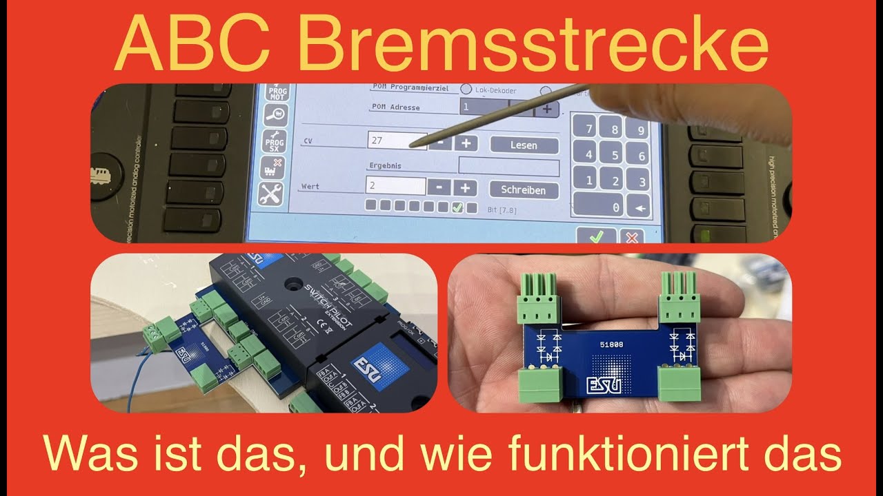 ABC Bremsstrecke, was ist das und wie funktioniert das? Modelleisenbahn Anlagenbau Teil 3