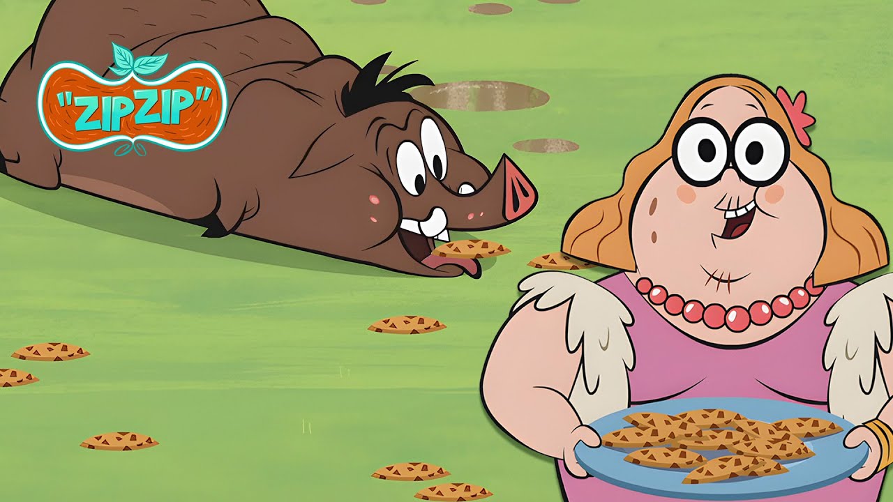 Too Many Cookies, Not Enough Costume! 🍪🐾 | Zip Zip English | 3H | S1 | Funny and absurb show