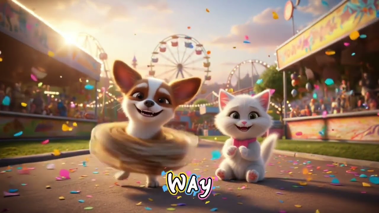 Toto and Bella at the Amusement Park 🎡 | Fun Kids Cartoon | Animal Friends Adventure #cartoonforkids