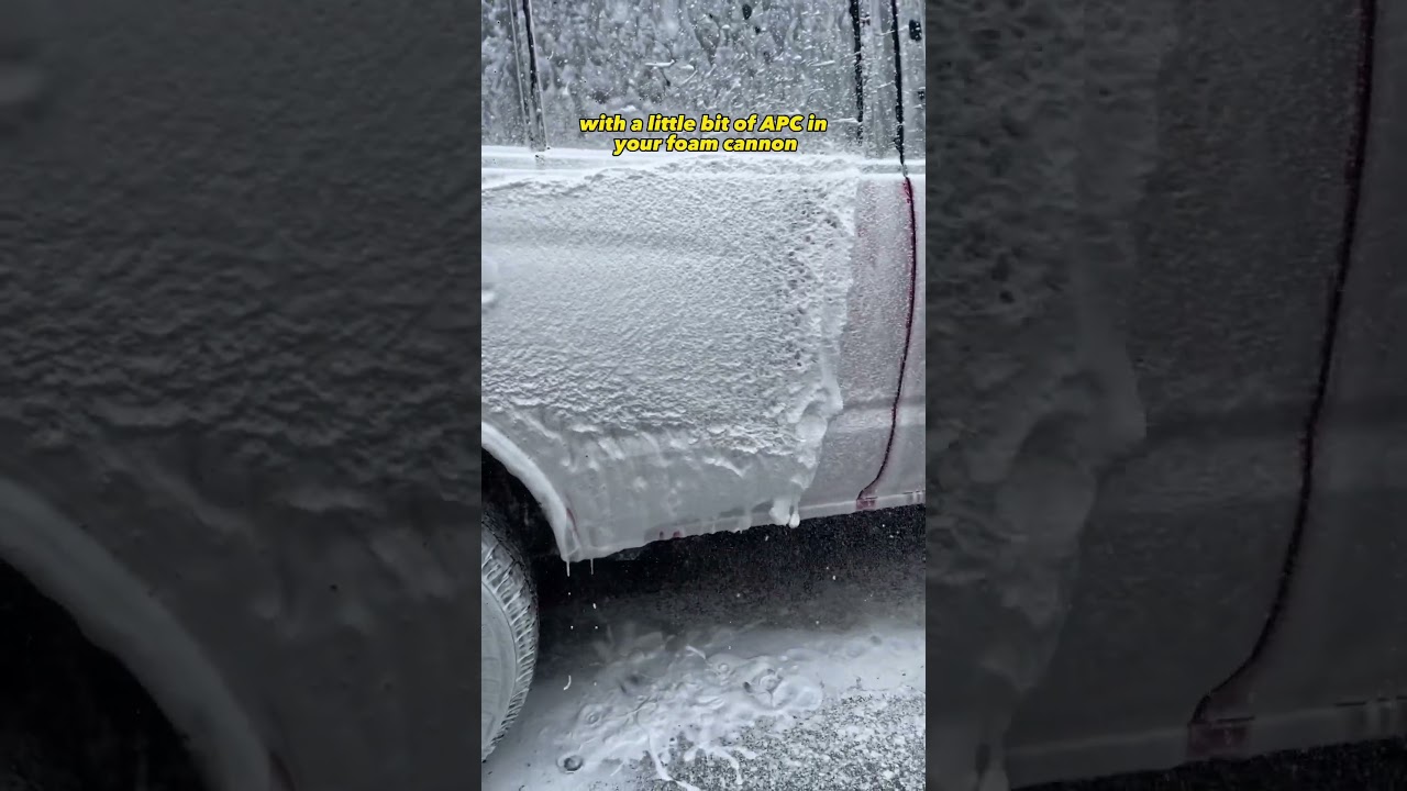 How to use a foam cannon and create thick thick foam