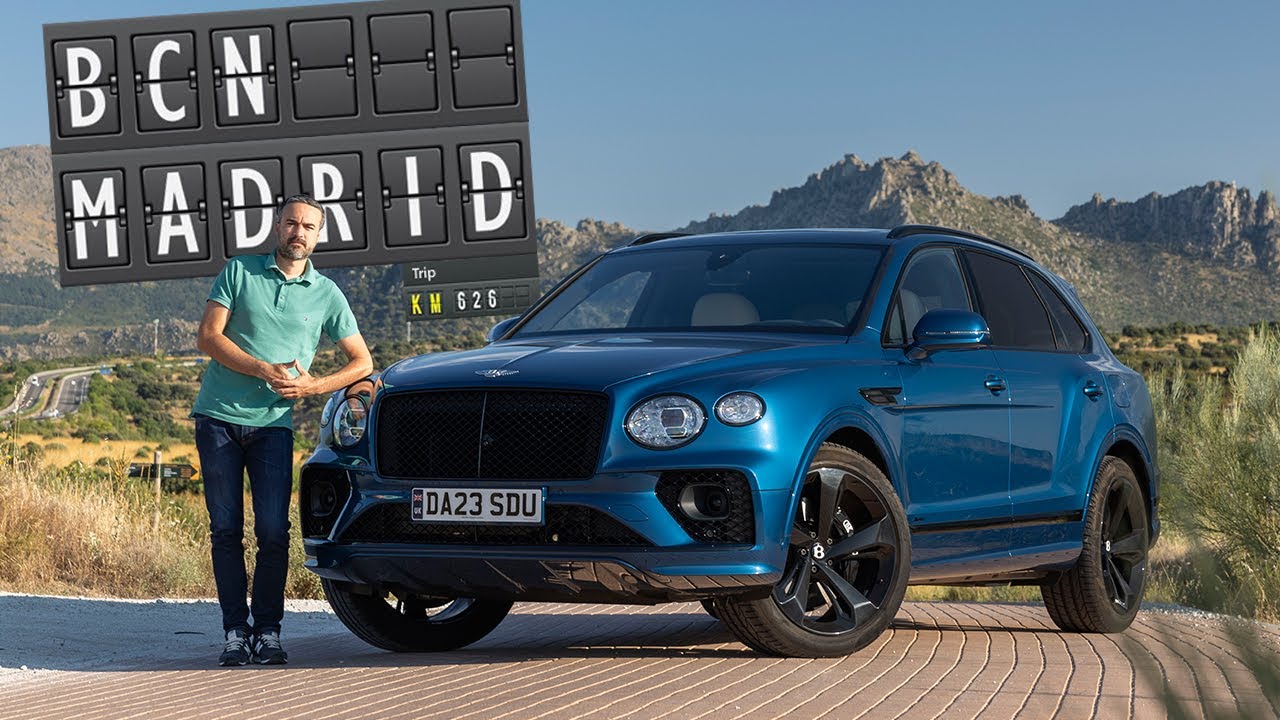 Viajo con un Bentley Bentayga Hybrid de Barcelona a Madrid / review Bentayga PHEV y opiniones