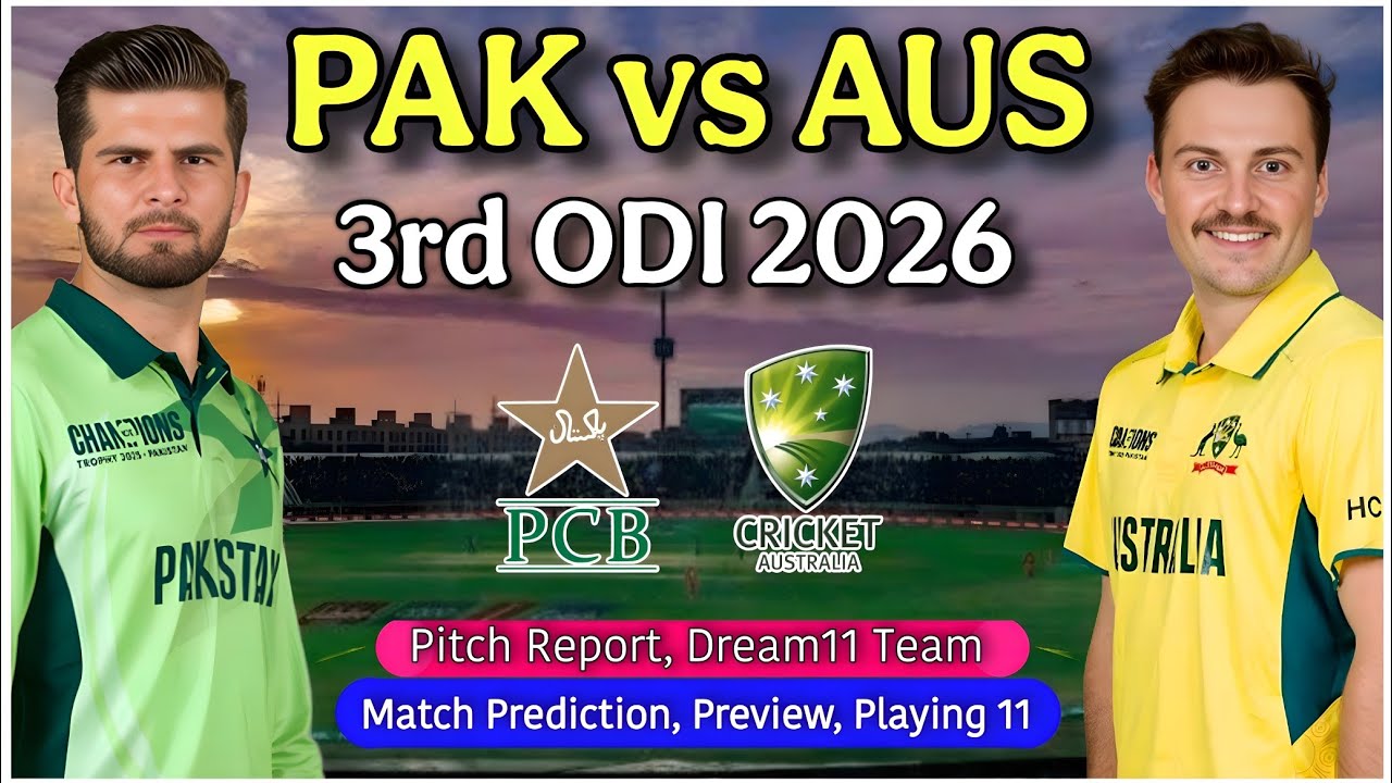 Pakistan vs Australia 3rd ODI 2026 Match Prediction - PAK vs AUS 3rd ODI Match Prediction | Live
