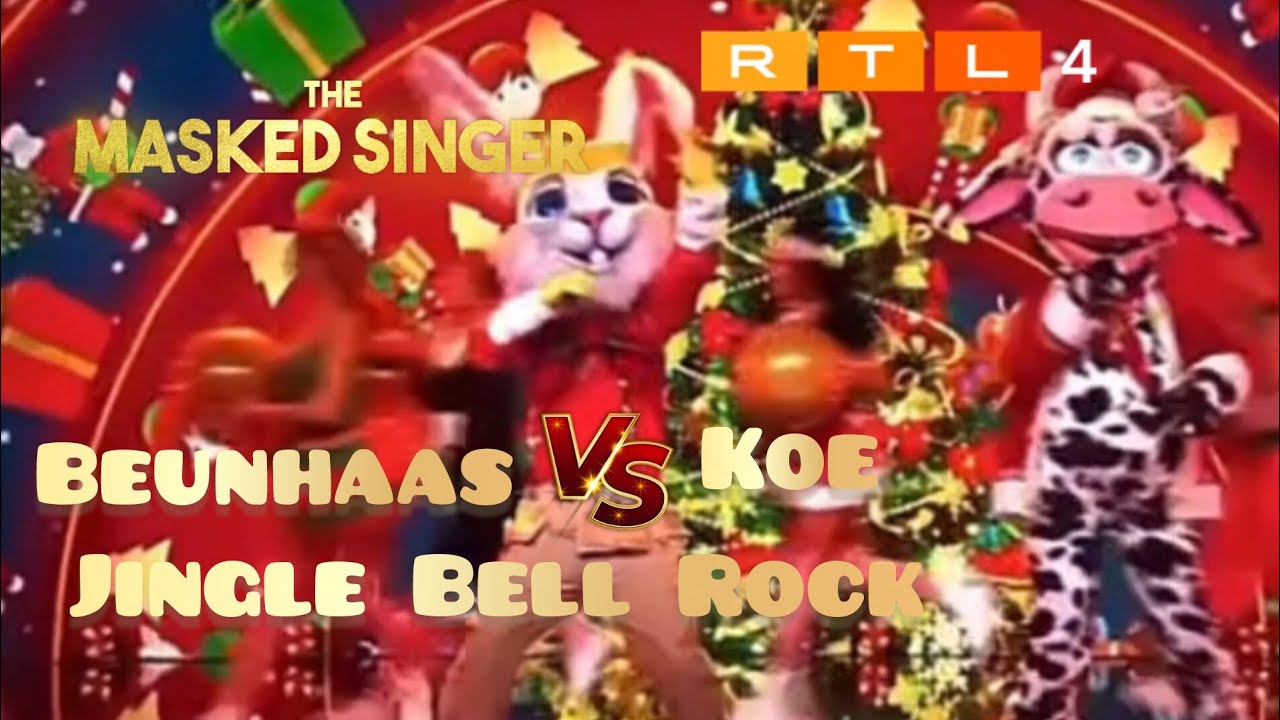 Beunhaas VS Koe // Jingle Bell Rock // masked singer nederland seizoen 7 kerst