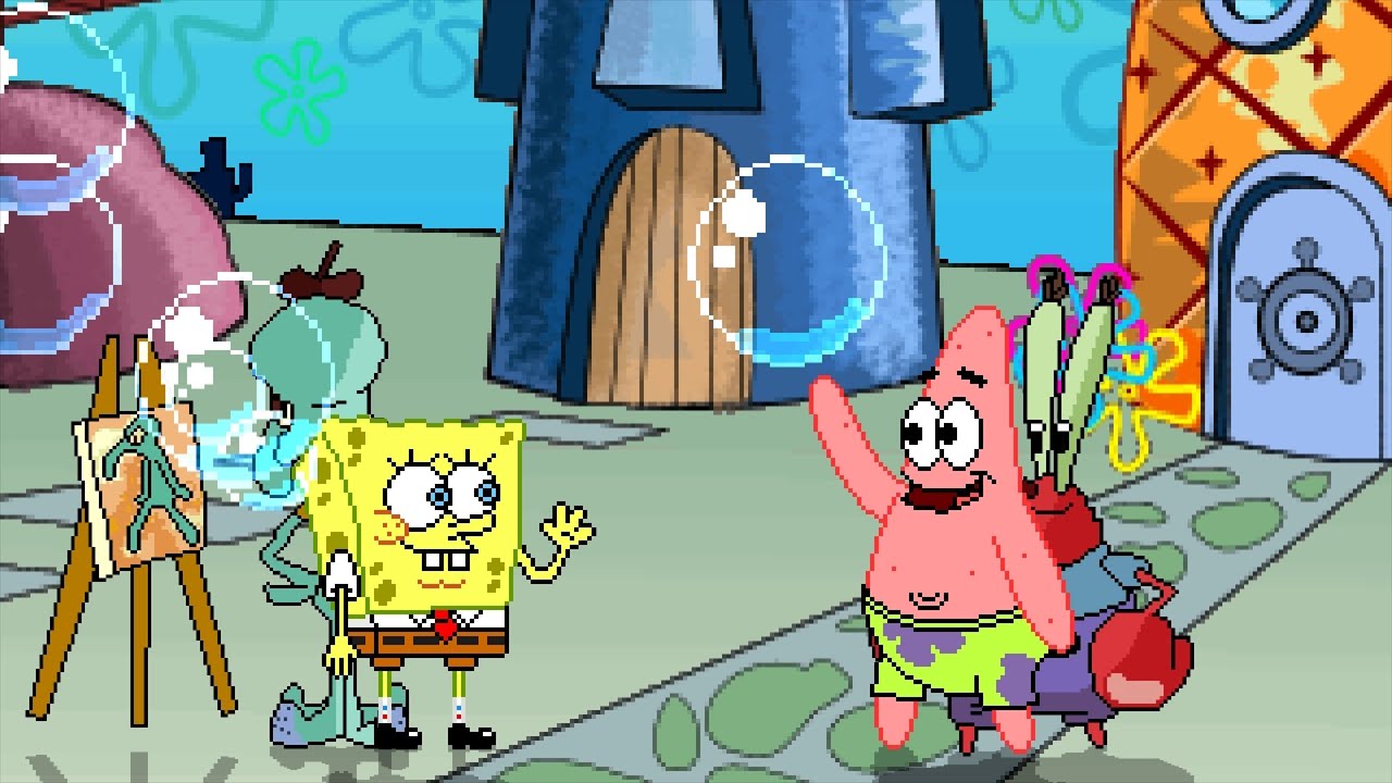 Mugen #67 SpongeBob & Squidward vs Patrick & Mr Krabs