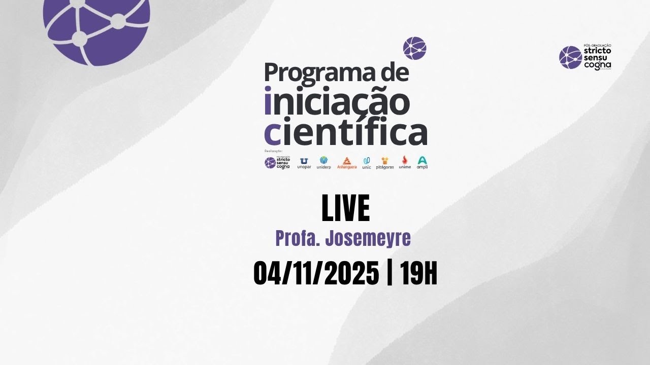 Mentoria | Programa de Iniciação Científica | 04/11/2025 | Eventos Científicos