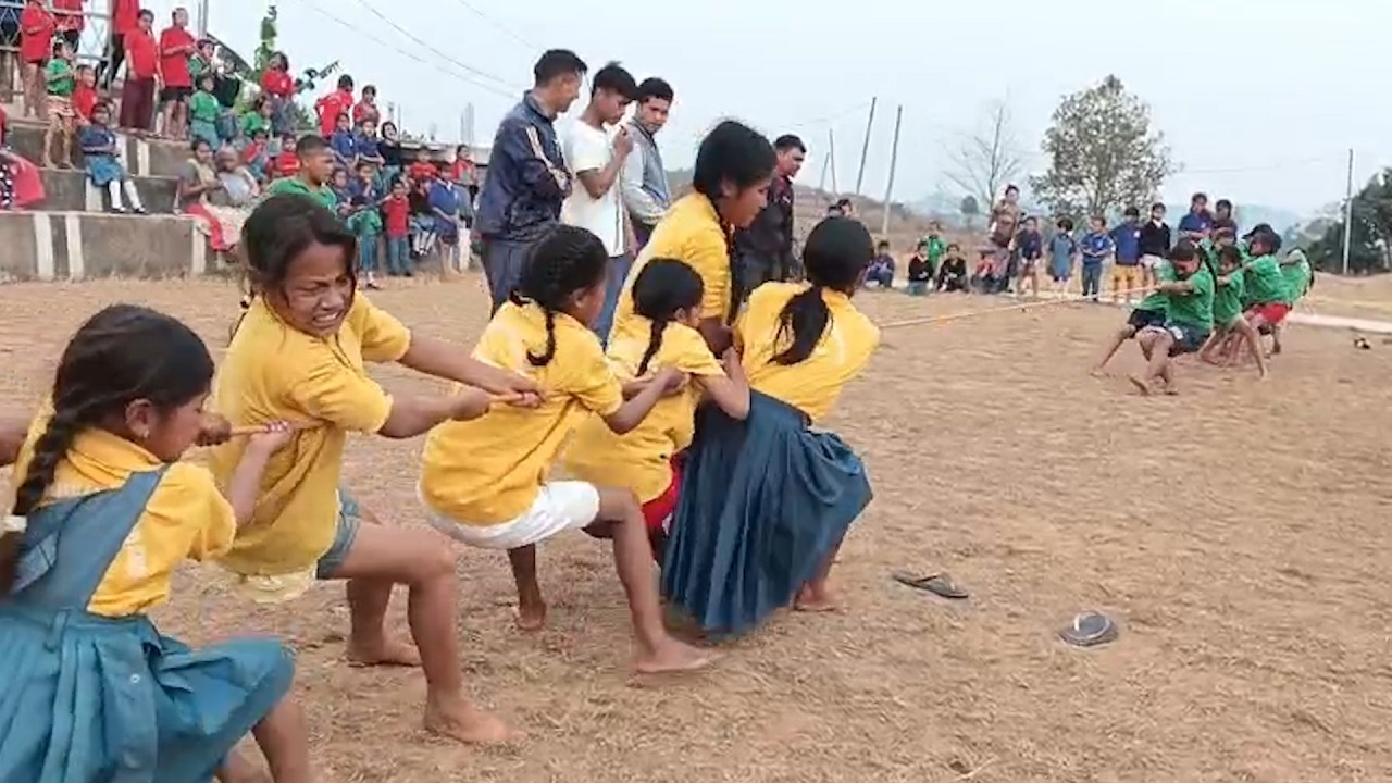 Kut ka Annual School Sports Meet ba arsngi ka Seinraij LP & UP School Mukhap