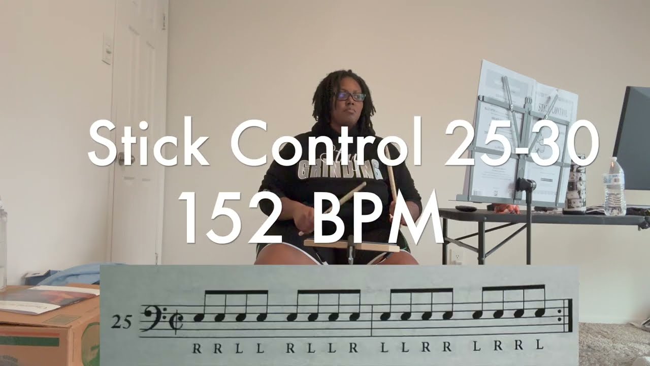 Stick Control Exercises 25-30 practice