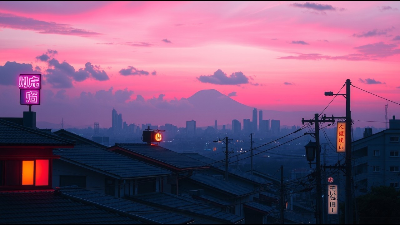 Japanese Night Rain 🏮 Chill Lofi Beats for Focus & Relax