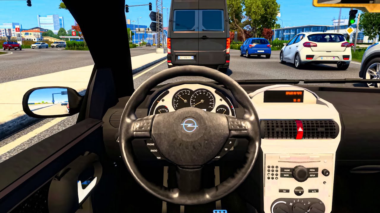 Euro Truck Simulator 2 - Opel Corsa C 1.7 DTI [Steering Wheel Gameplay]