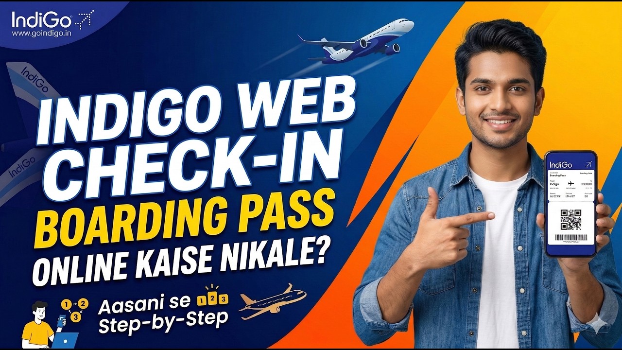 Indigo Flights Web Check In Online Kaise Kare | Online Boarding Pass Kaise Nikale in 2026