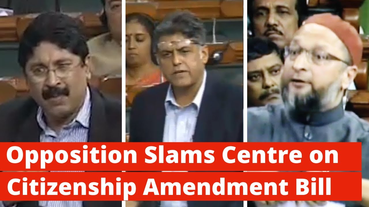 Owaisi Tears Citizenship Bill, Opposition Calls it Unconstitutional | Lok Sabha | The Wire