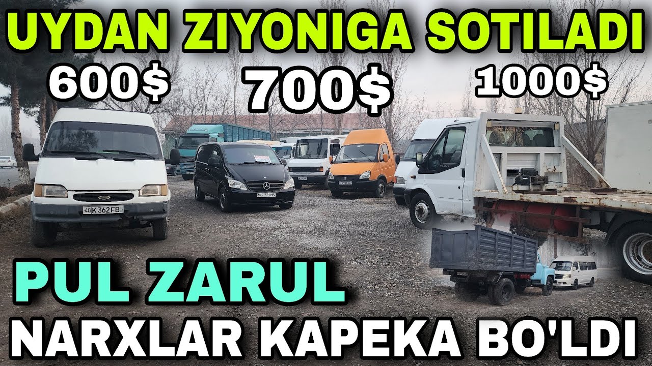 14 MART METALOM NARXIDA ENG ARZON MASHINALAR VITO MERS EVAKUVOTOR FORT OTAYOL GAZ 53 SPRINTER 