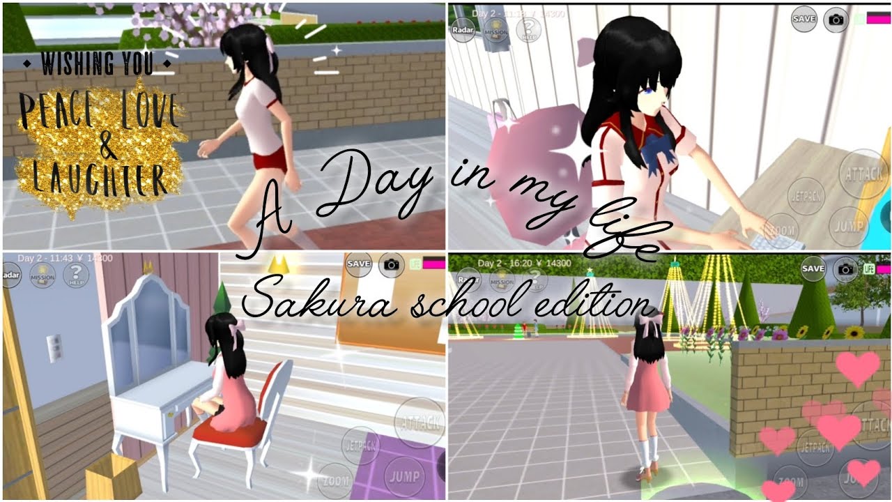 A DAY in my life Sakura school edition #🌼🌸🌸🌸🌸🎀