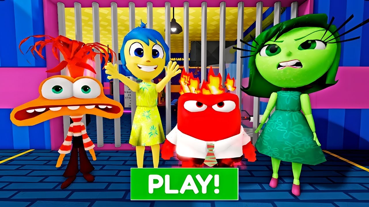 Roblox - ESCAPEI DA PRIS&Atilde;O DA FAM&Iacute;LIA DE MO&Ccedil;&Otilde;ES de DIVERTIDAMENTE