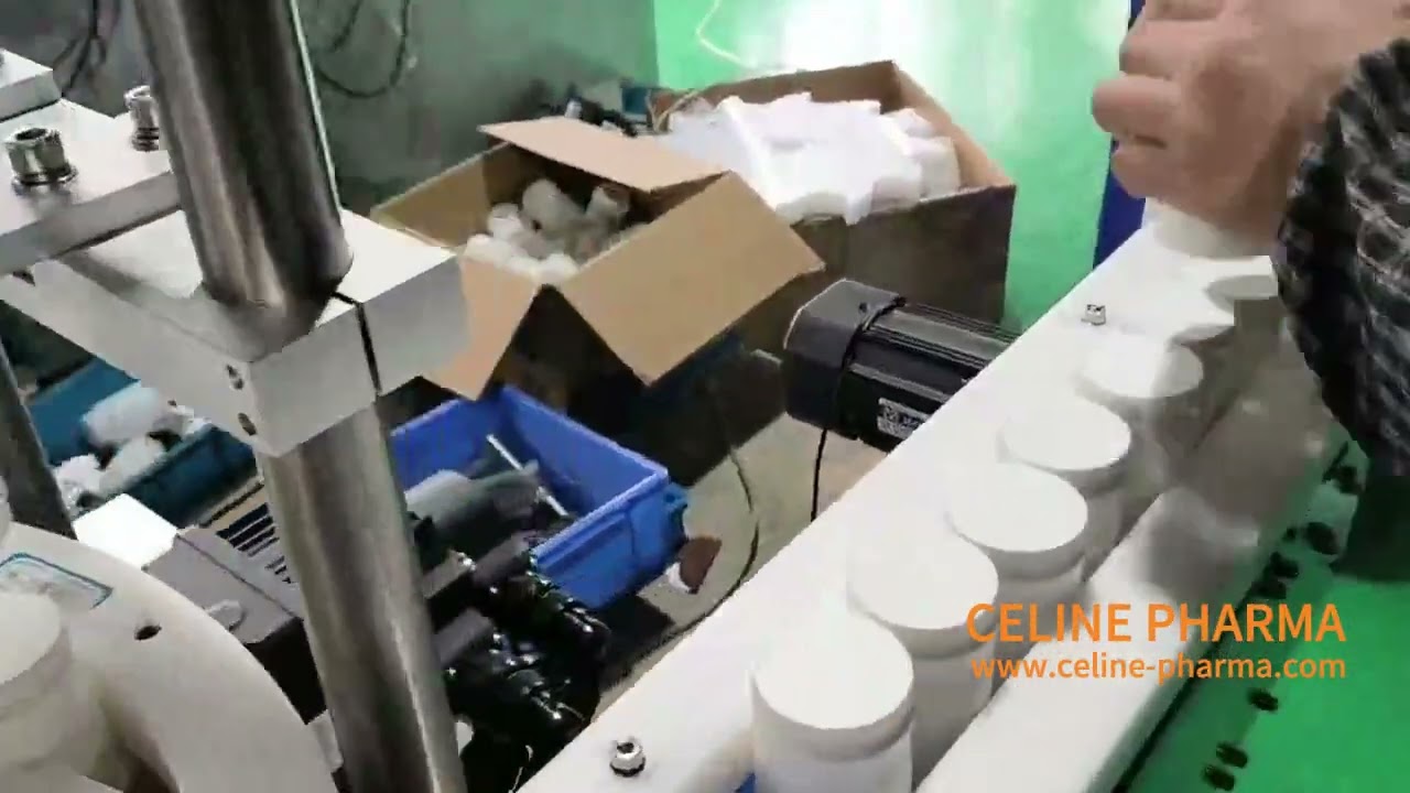 Automatic Double Cap Capping Machine for Bottle Counting Filling Line