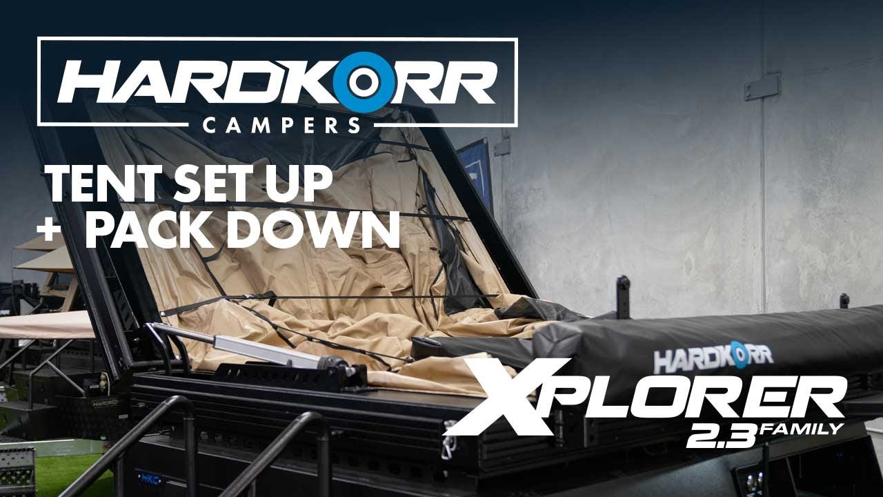 Hardkorr Campers Xplorer 2.3F How To: Set Up and Pack Down 4 Person Tent