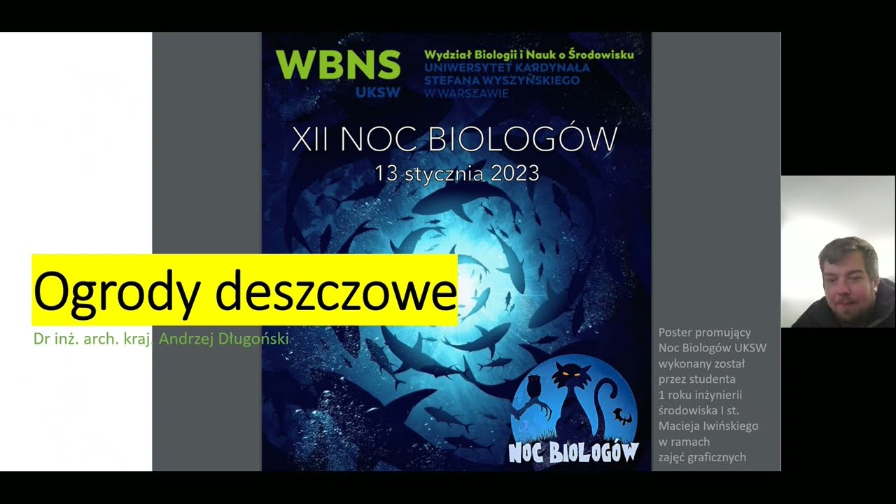 Ogrody deszczowe | dr Andrzej Długoński | Noc Biologów 2023