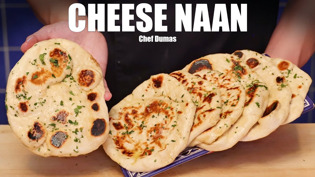 CHEESE NAAN | Une recette simple et facile pour avoir des naans faits maison incroyables et moelleux