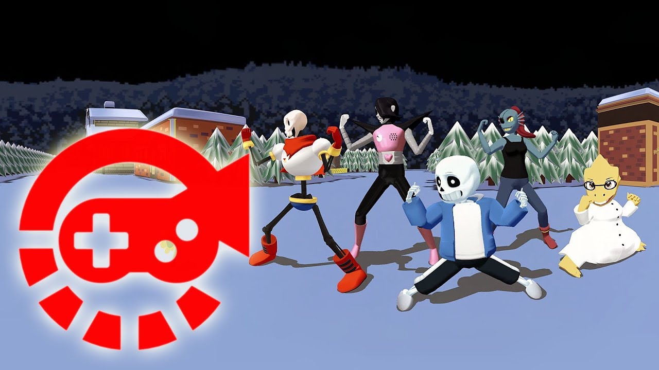 Видео 360° - Undertale's Gangnam, MMD