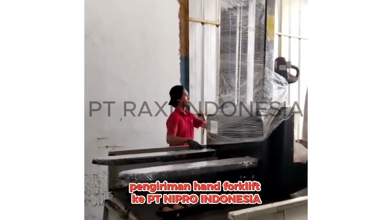 Hand Forkift Electric 1,5 Ton 3,5 Meter GOZOZ di PT NIPRO INDONESIA Karawang
