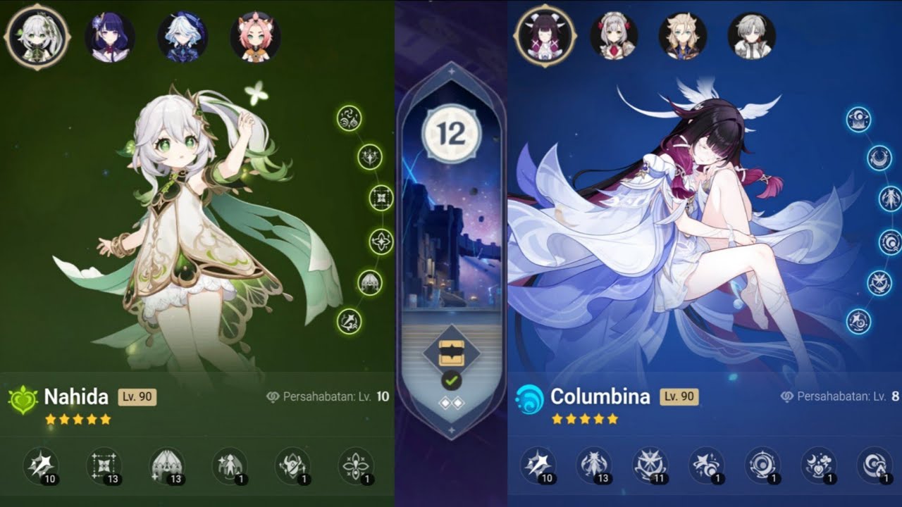 Stonehold Moon Spiral Abyss 6.3 floor 12 full Stars on Mobile | Genshin Impact Gameplay INDONESIA