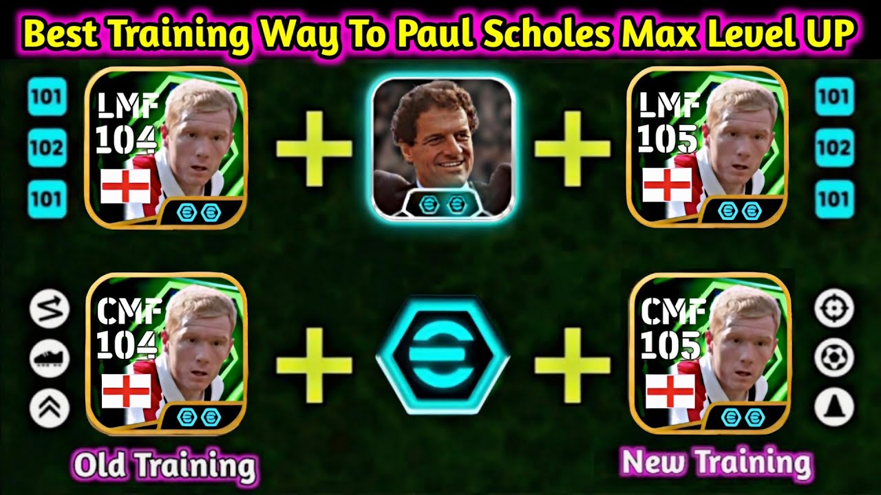 How To Train Paul Scholes In Efootball 2026 | Paul Scholes Max Level Efootball 2026