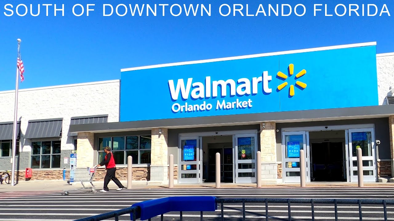 Shopping at Walmart Orlando Market in the SODO District -- South of Downtown Orlando - Store 3162