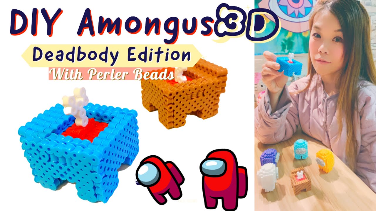 AMONG US Deadbody Edition | 3D Perler DIY Tutorial How to Build