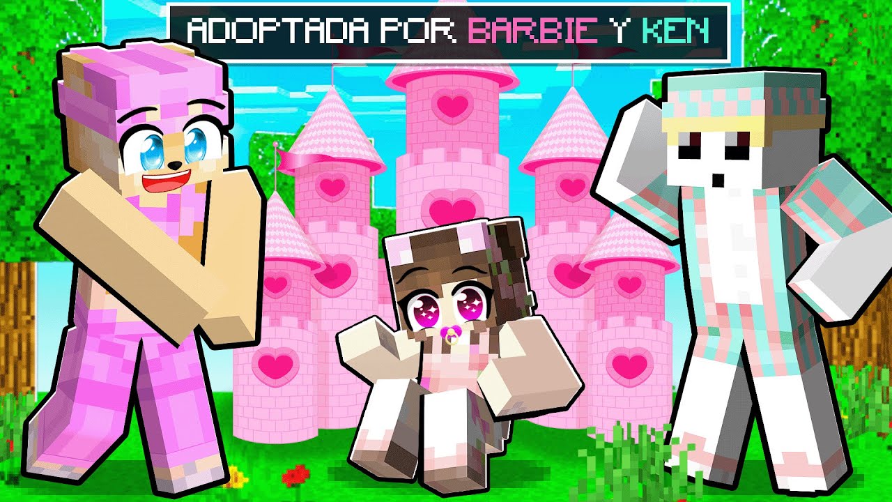 Me ADOPTAN BARBIE y KEN en Minecraft 🩷 | LinGames Roleplay