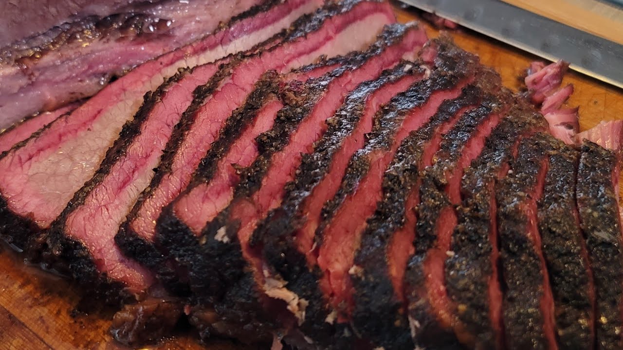 Juicy Brisket cooked hot n fast on the Oklahoma Joe Bandera. #oklahomajoe