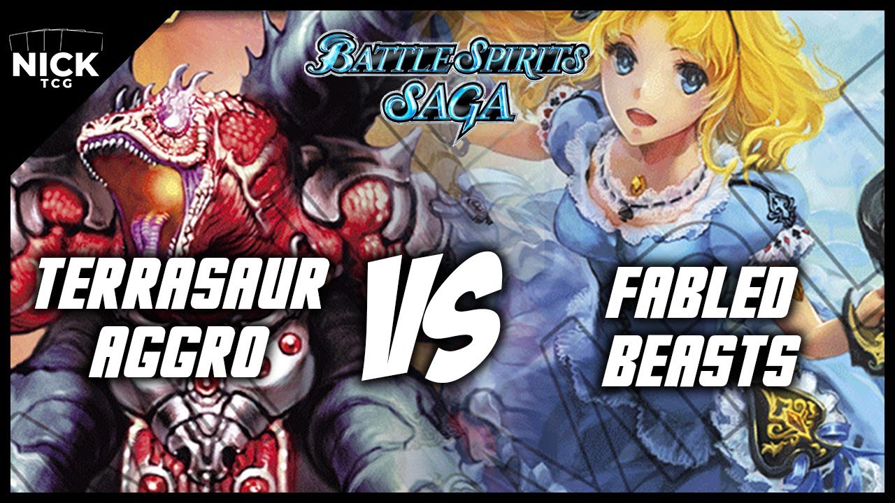 Terrasaur Aggro vs Fabled Beasts | Dawn of History | Battle Spirits Saga Gameplay